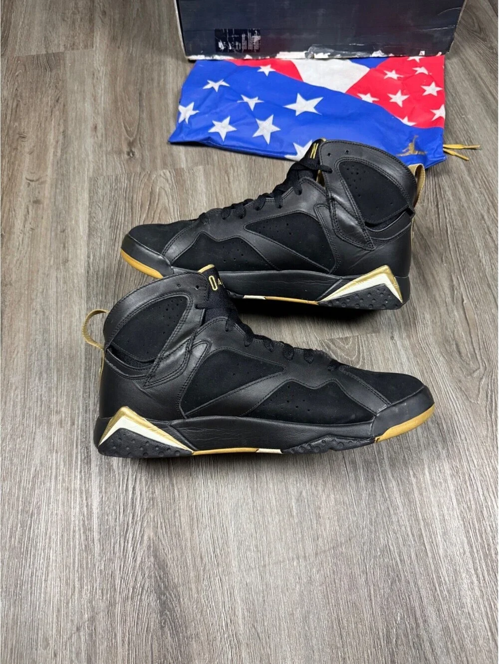 Size 13 - Air Jordan 7/6 Retro Golden Moments Pack
